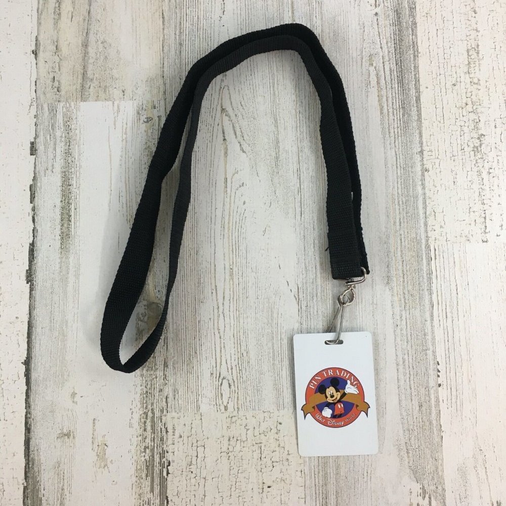 Disney Mickey Mouse Pin Trading Logo Lanyard 2000 Vtg